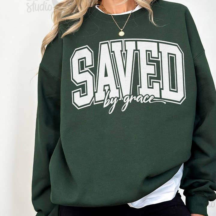 Saved By Grace for wholesale by Psalms & Grace Design Co.