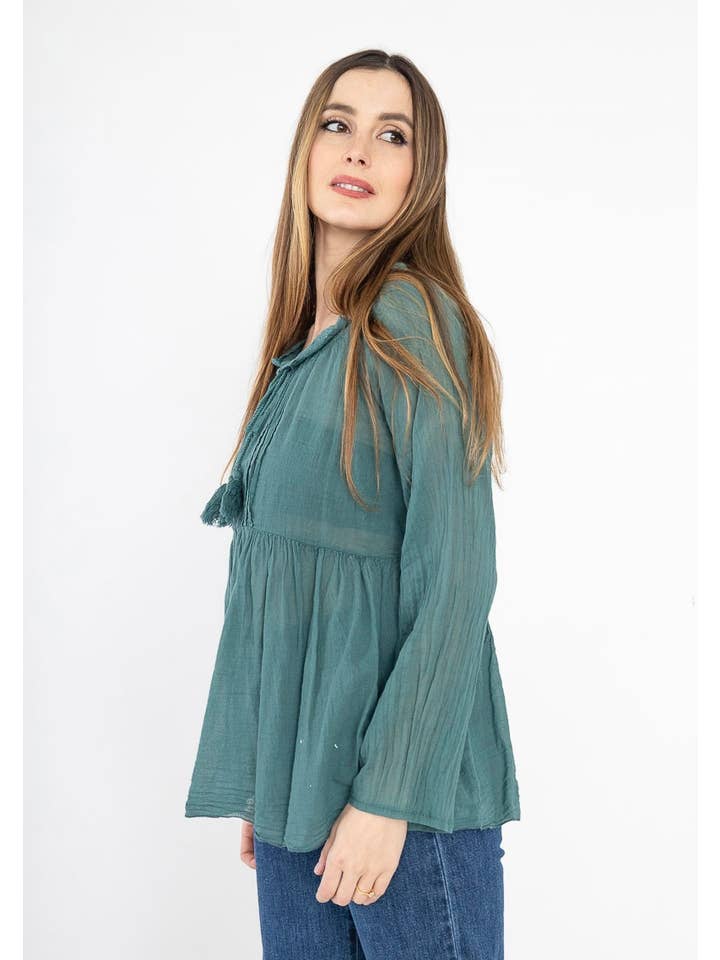 LINEN & COTTON HOUSE - Wholesale Blouse - Women's - 10074 SPRINT SUMMER CLOTHING COTTON BLOUSE17