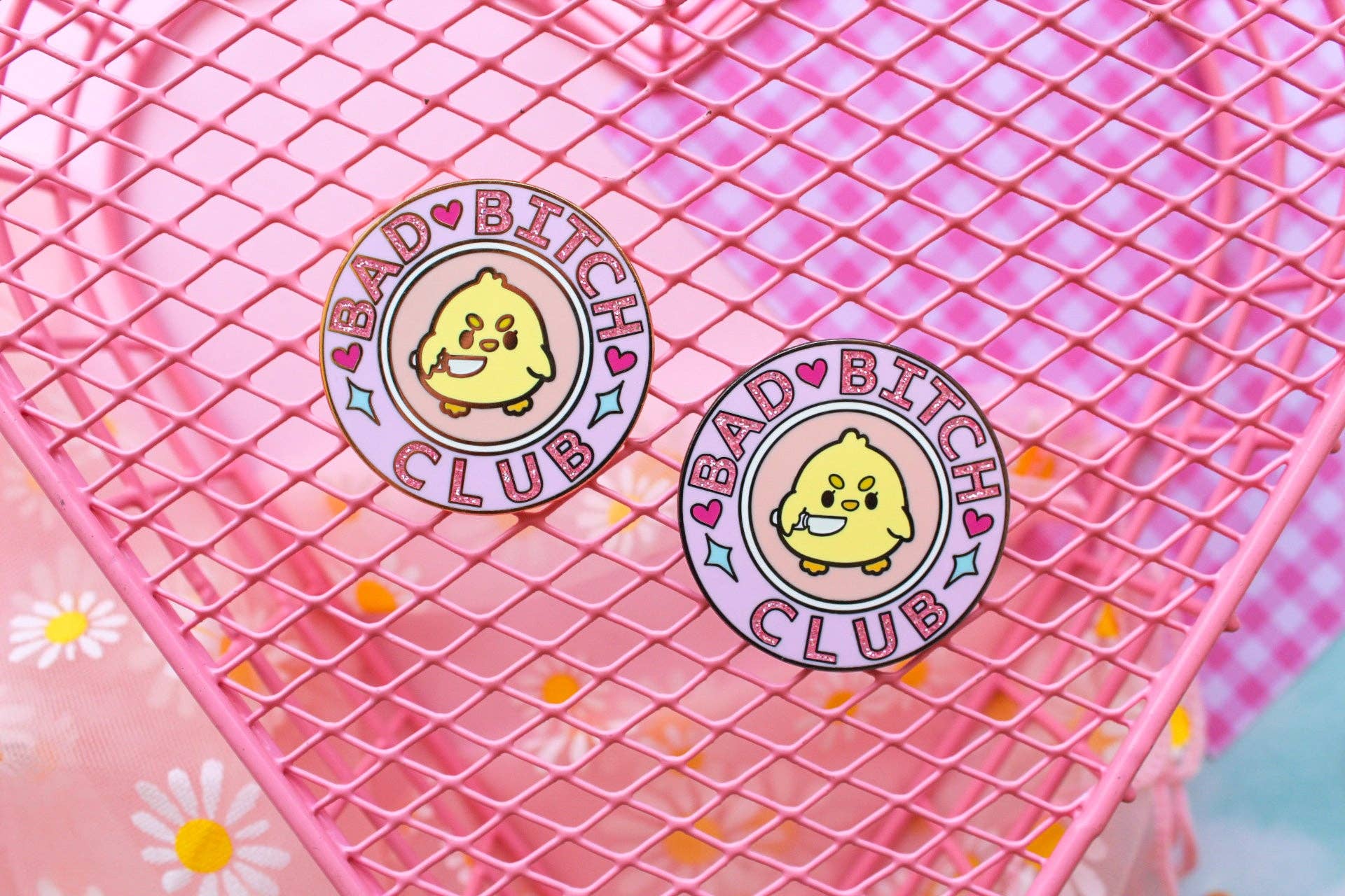 Basura Gang - Wholesale Lapel Pin/Button - Bad Bitch Club Pin2