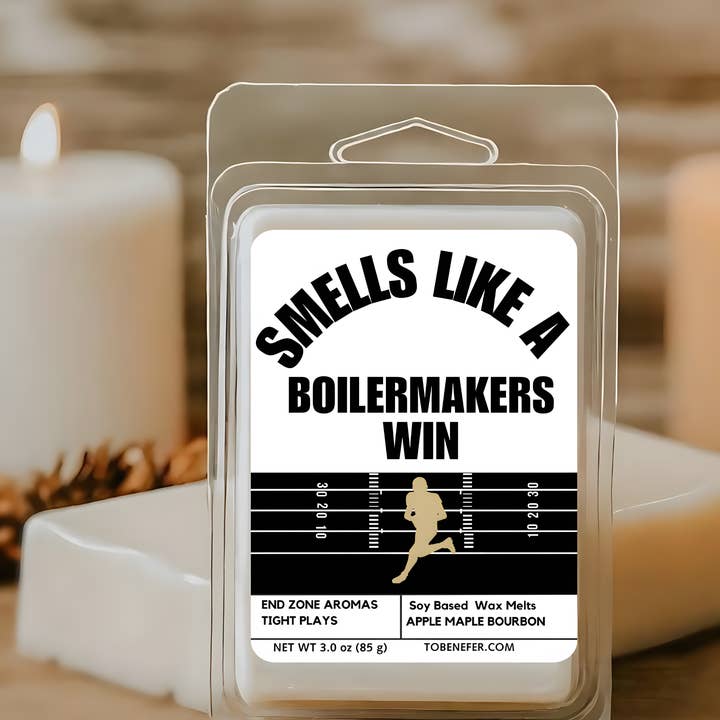 Nefer Designer Candles & Home Decor - Wholesale Wax Melt - Smells Like a Boilermakers Win | Purdue Football Themed Scented Natural Wax Melts2