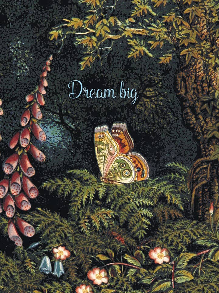 Biglietto d'auguri 5x7 "Sogna in grande" per la vendita all'ingrosso da parte di P. Flynn Design / Phun House