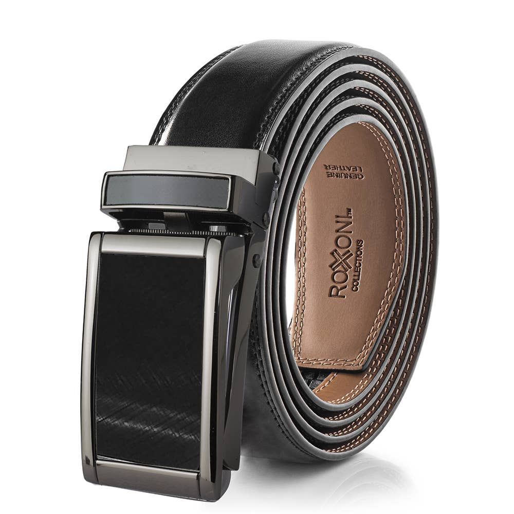Roxoni - Wholesale Belt - Men's - Men’s Genuine Leather Ratchet Belt with Automatic Buckle10