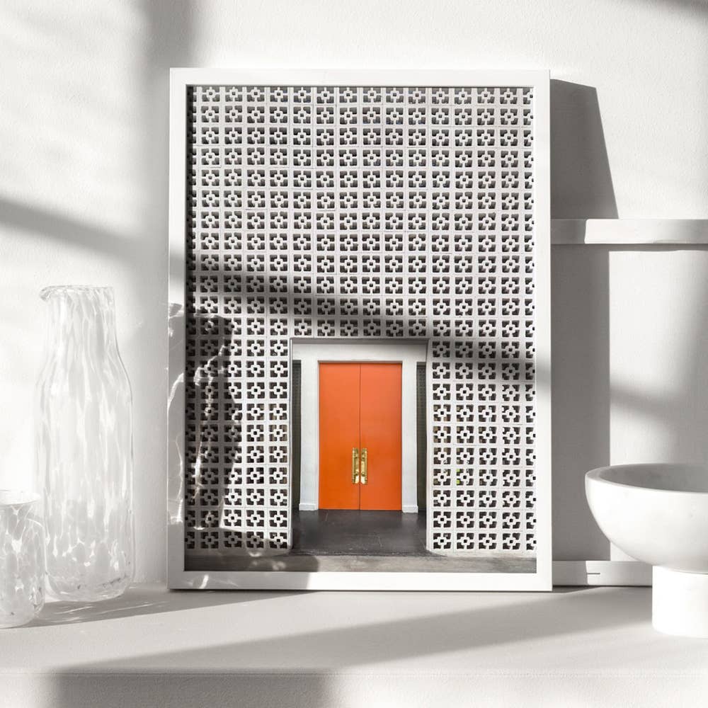 PRINT AND PROPER - Wholesale Art print - Palm Springs Parker Hotel Entrance Mid Century Poster1