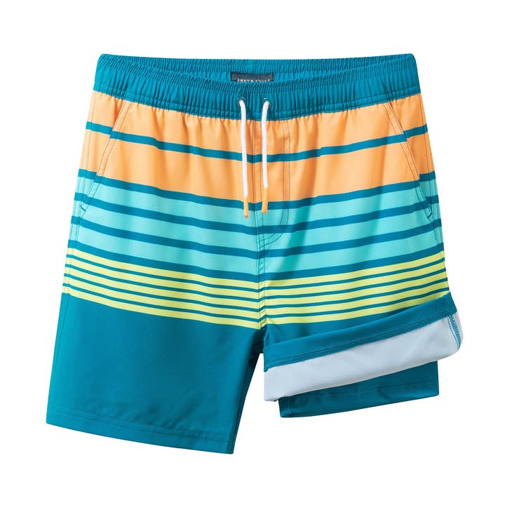 Pojkar (8-16 år) Komfortstretch Fodrad | Aqua & Orange Rand för wholesale av Andy & Evan