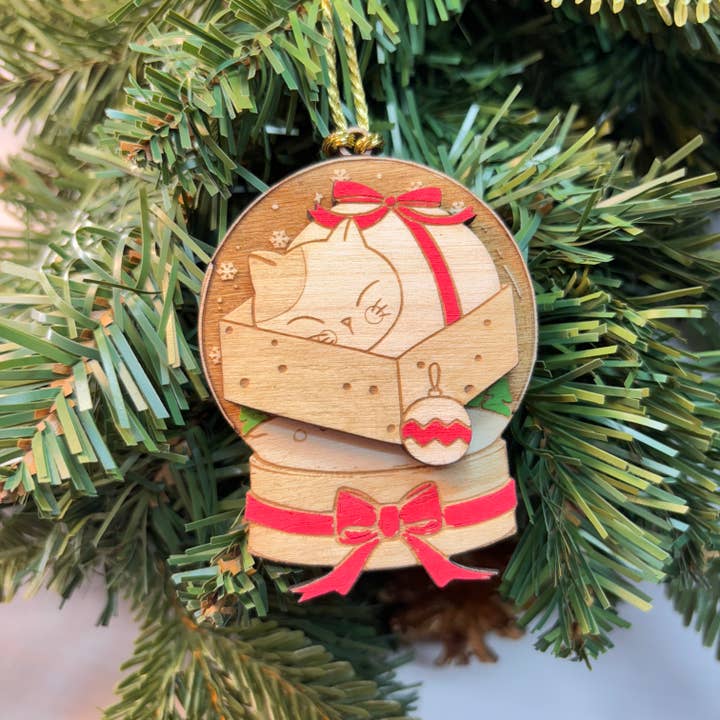 Studio Rima - Wholesale Ornament Set - Cats Christmas Wooden Ornaments - 30pcs - Kittens5