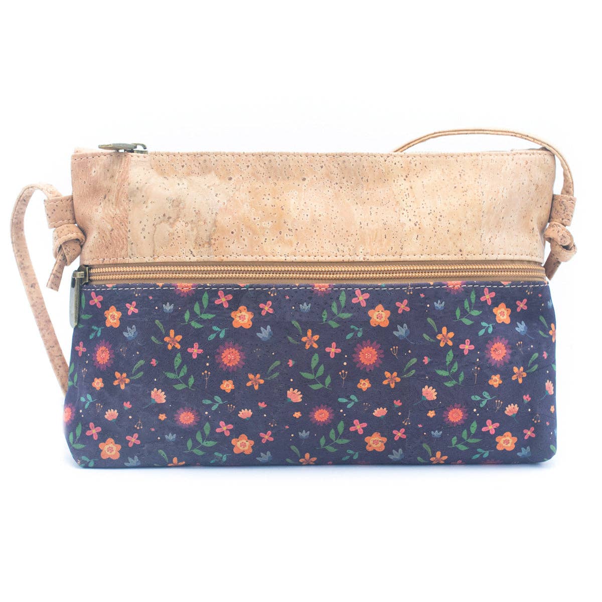 Meninas Bonitas Cork - Wholesale Crossbody Bag - Women's - Natural Cork and Printed Design Women's Crossbody Bag BAG-220