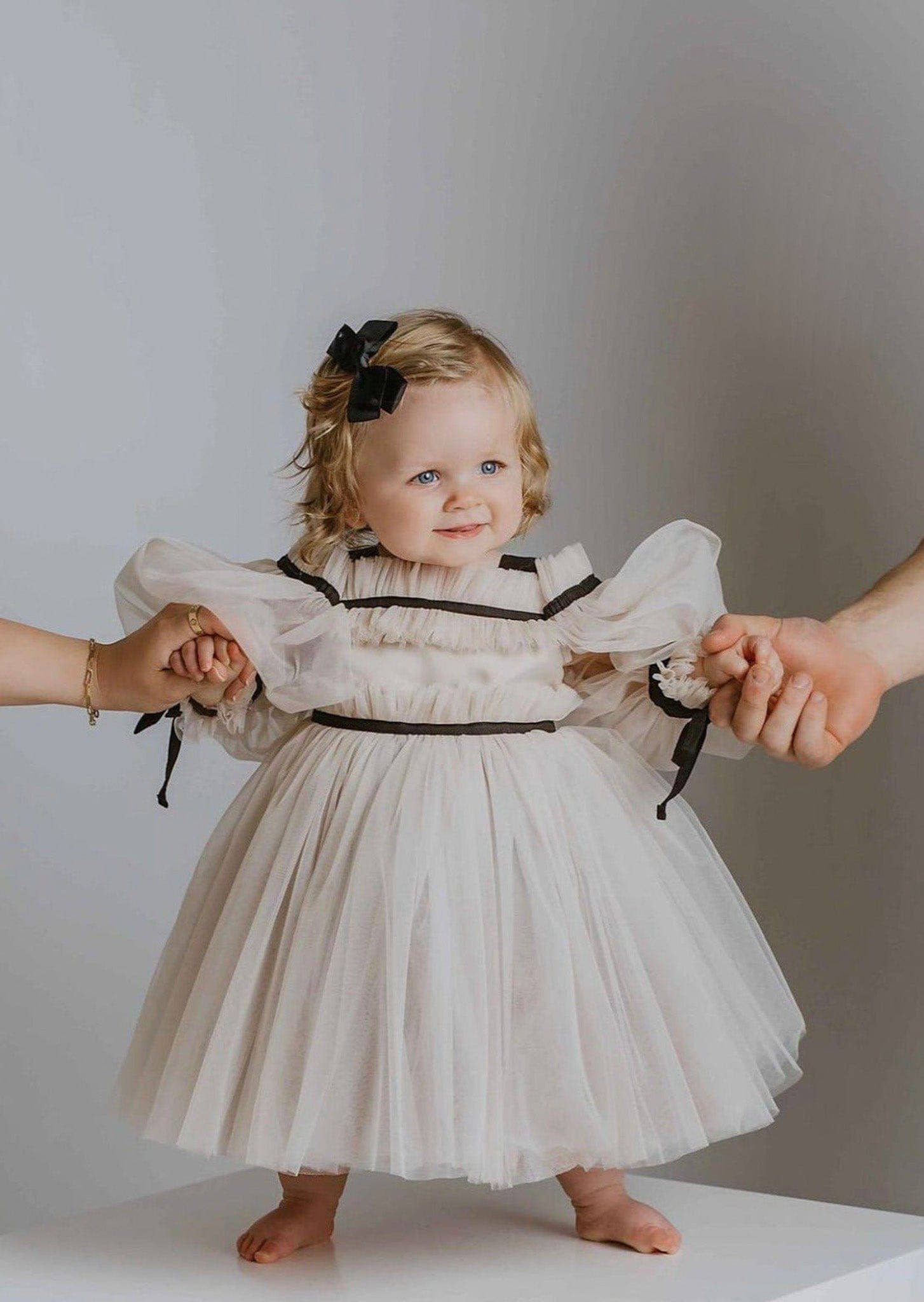 Petite Maison Kids - Wholesale Dress - Kids - Coco-Caramel Tulle Dress3