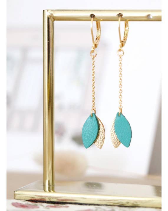 May & June - Vendita all'ingrosso Orecchini pendenti - Orecchini Mino - Turchese2