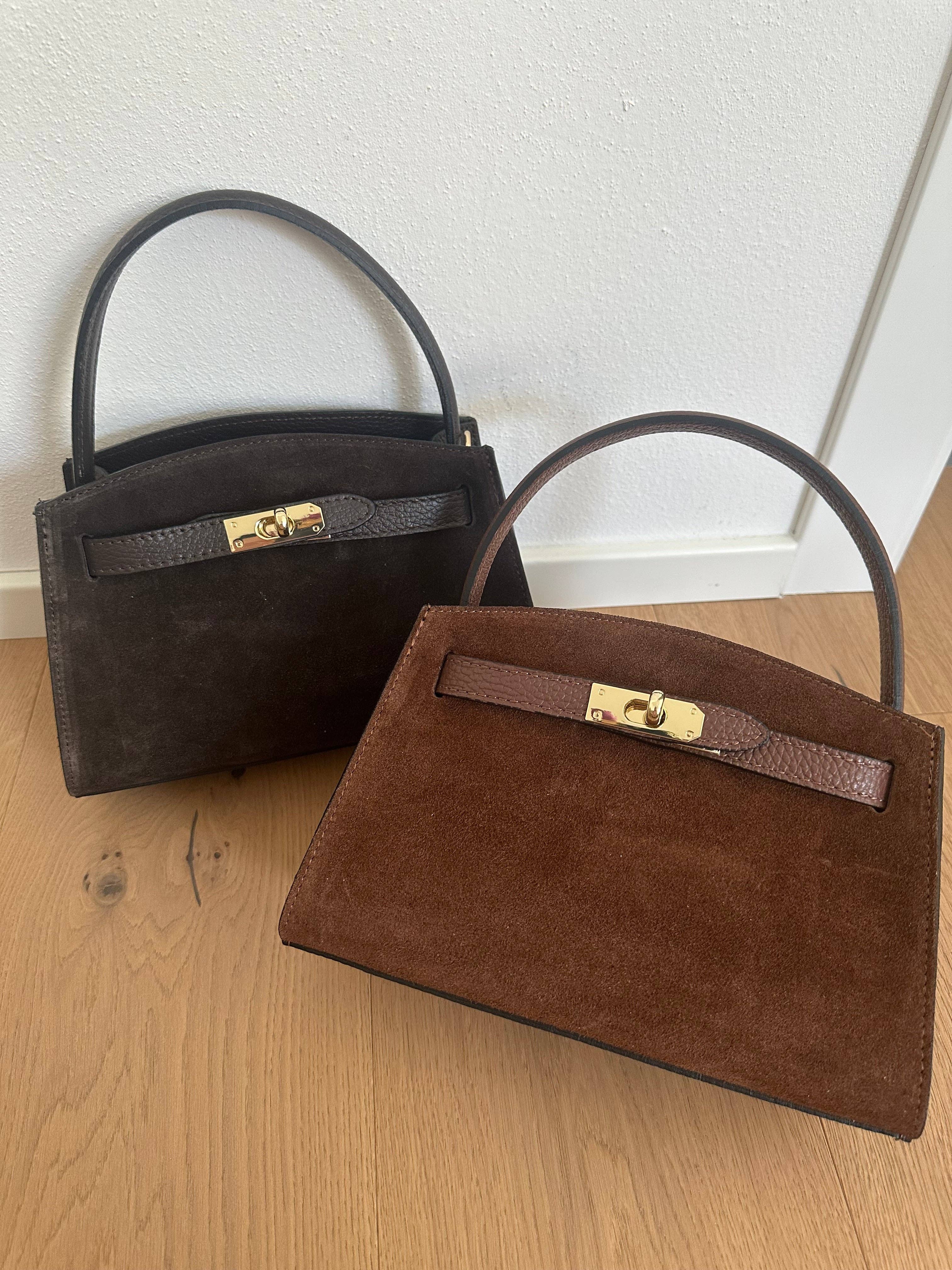 Zhade - Wholesale Top Handle Bag - Women's - AMELIA small- suede1