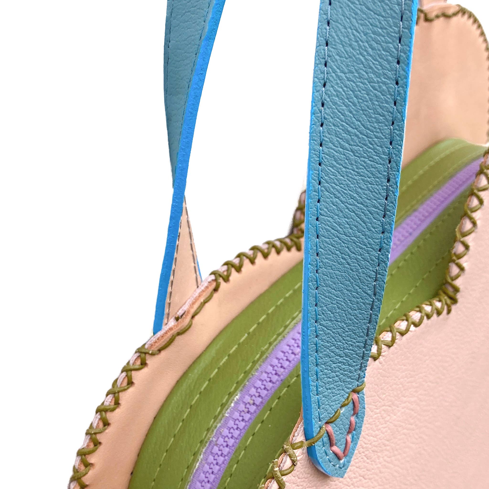 Fado Made Co. — Leather Goods - Wholesale Top Handle Bag - Women's - Heart Shaped 'Sweet Tart' Leather Handbag2