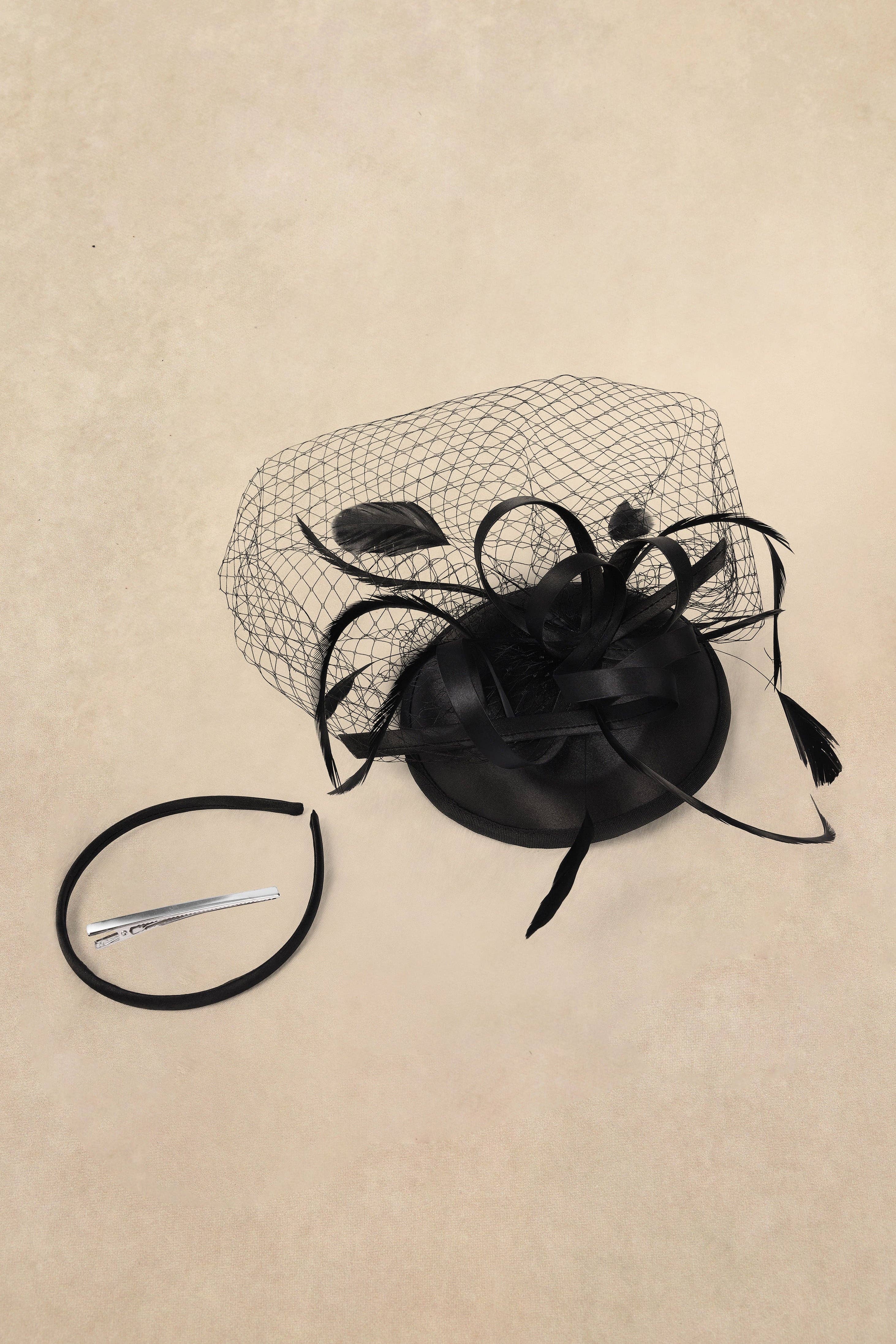 BABEYOND - Wholesale Fascinator Hat - Women's - Vintage Pillbox Veil Cocktail Fascinator3