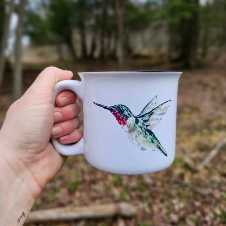 The Cranberry Finch - Wholesale Coffee Mug - Hummingbird Mug