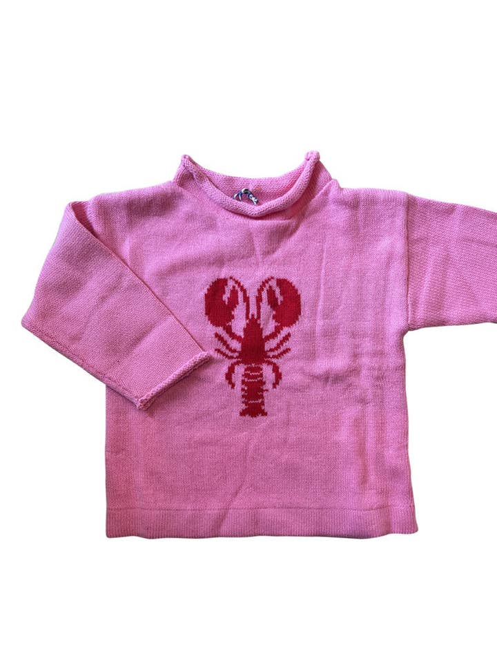 Jersey de Cuello Alto de Langosta, Rosa y Rojo para venta al por mayor de Piping Prints