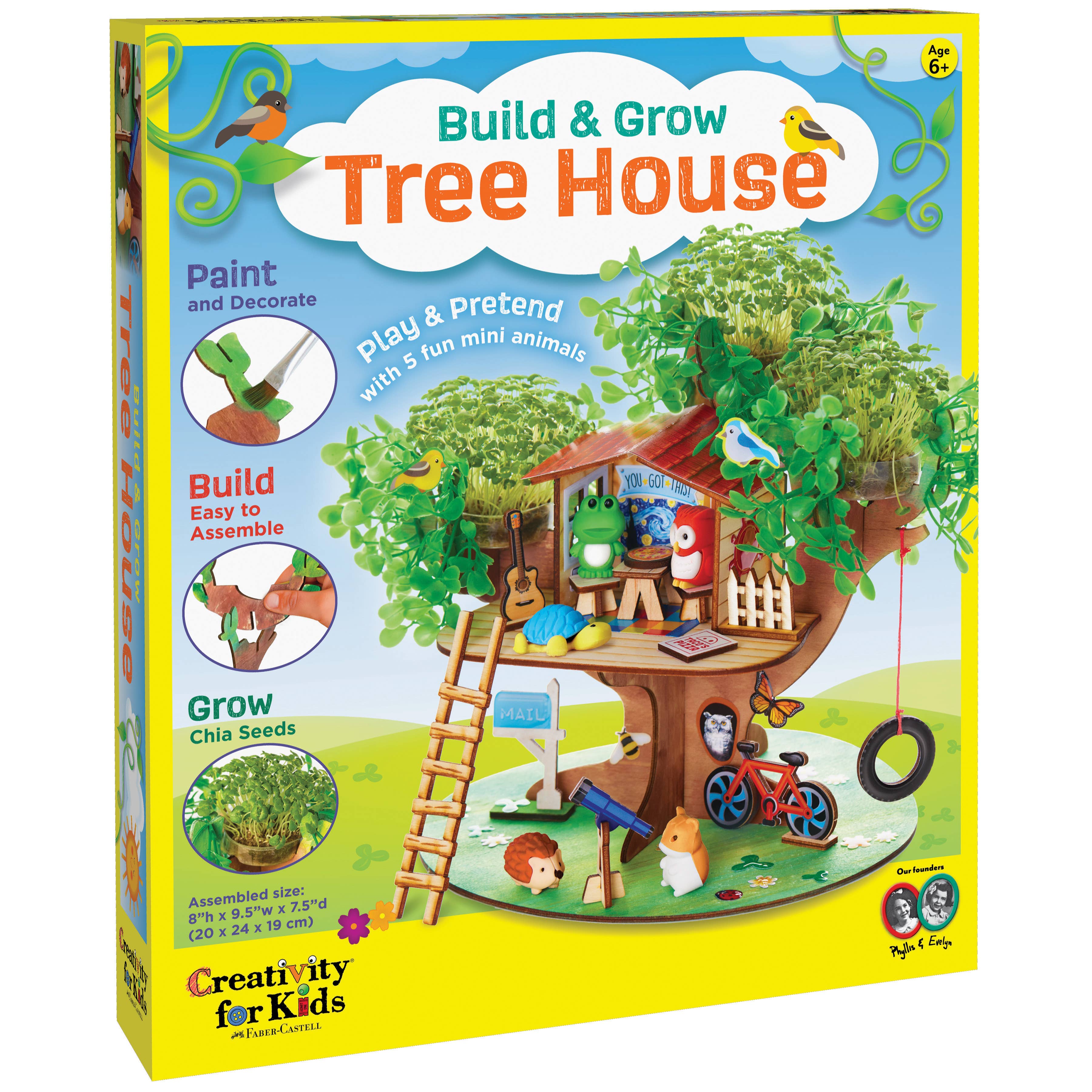 Faber-Castell / Creativity for Kids - Wholesale DIY Craft Kit - Kids - Build & Grow Tree House - DIY Craft Kit for Kids6