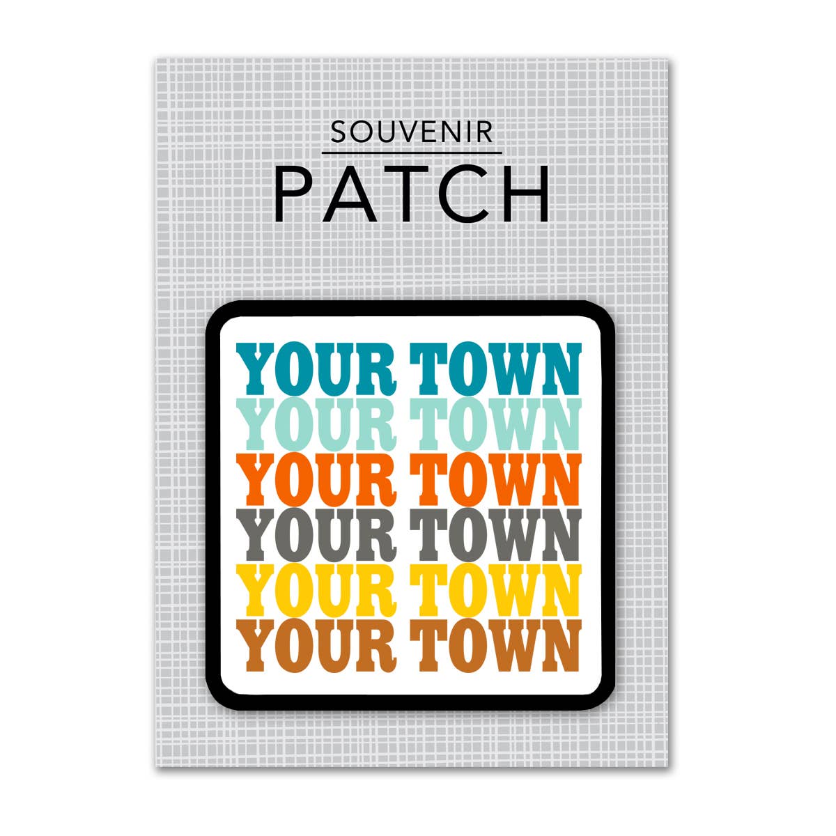 Rock Scissor Paper - Venta al por mayor Parches - Parche personalizable para planchar con diseño de ciudades - Repetición Supergraphics9