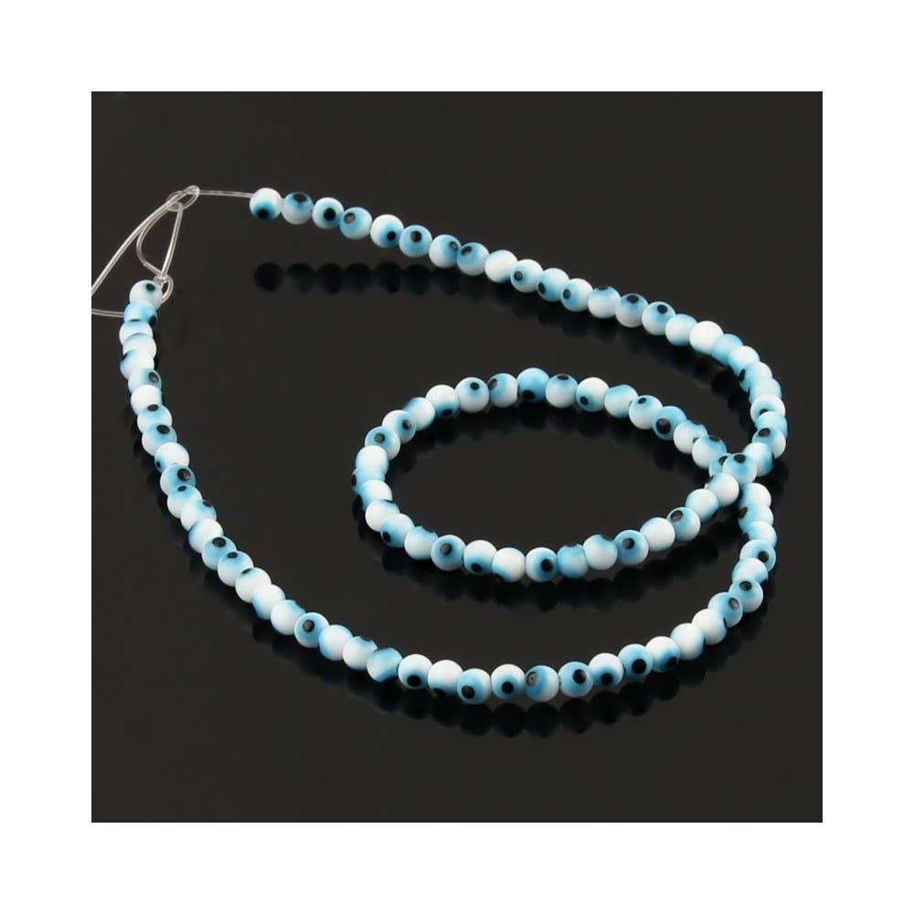 UniArt - Wholesale Beads - White Turkish Eye Beads3