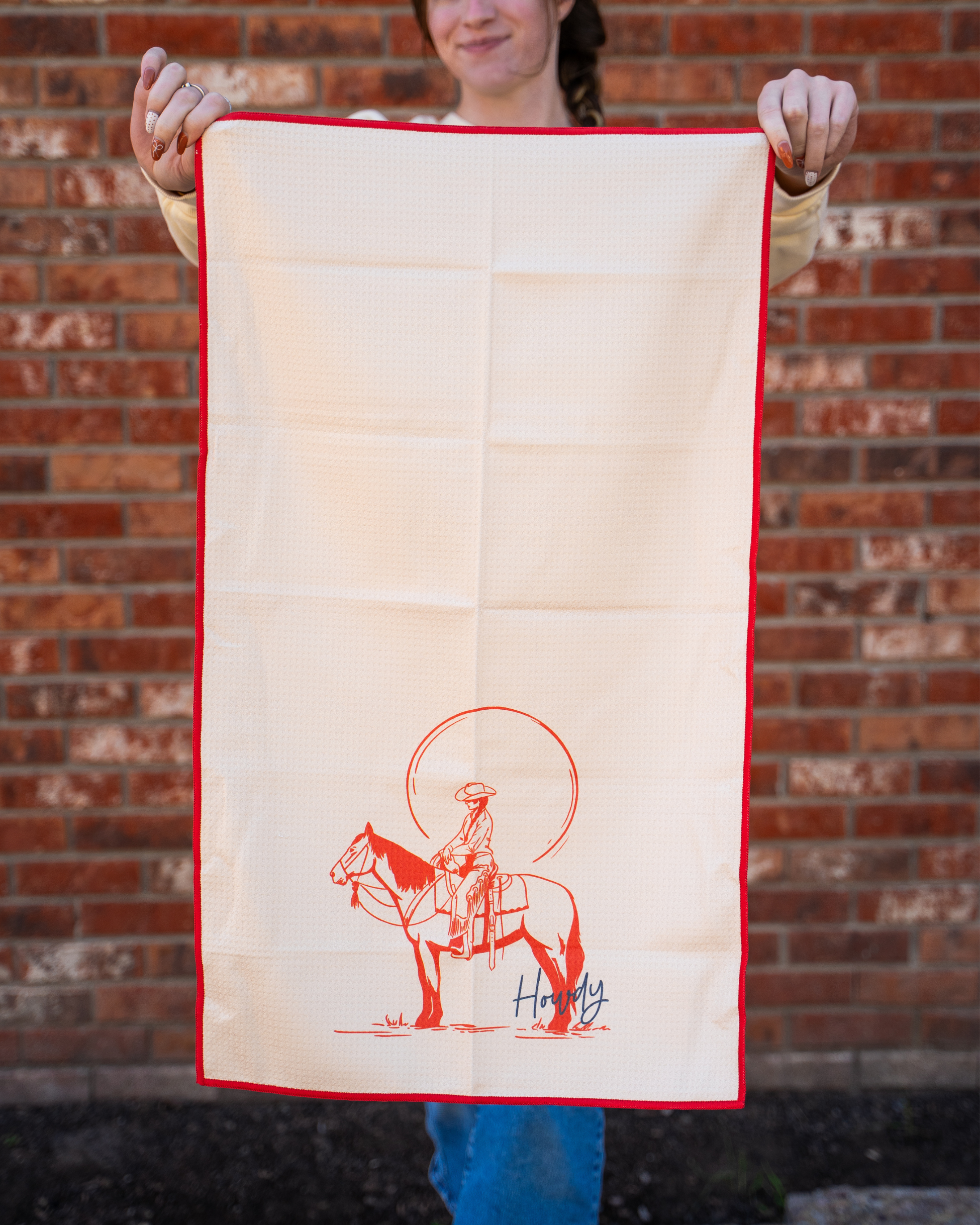 Modern Pastime - Wholesale Tea Towel - Howdy Tea Towel - Cream0