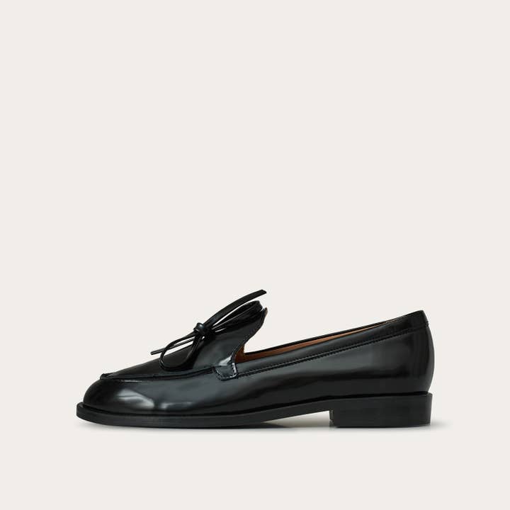 Raphael Flats, glossy black for wholesale by Balagan Studio