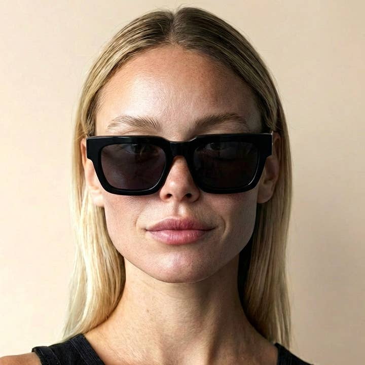 Southwark Sunglasses 100% UV Protected Lenses - Black for wholesale by Greenwich Social Club