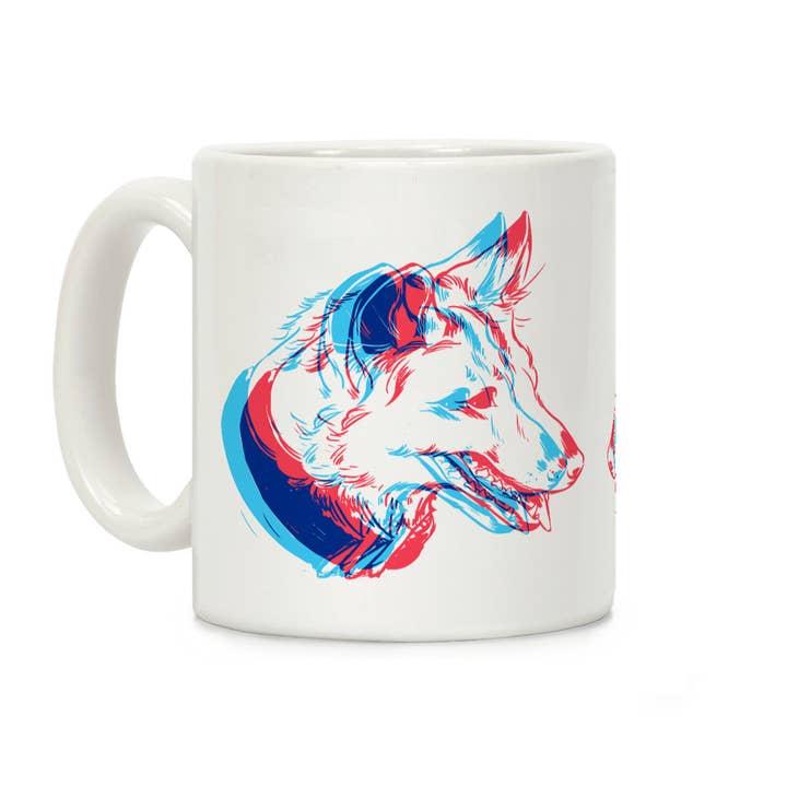 3D Dog Head Coffee Mug for wholesale by LookHUMAN