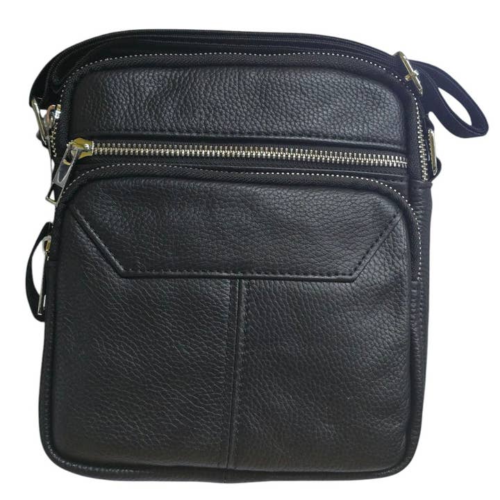 Italian Leather Man Bag for wholesale by Strathurie