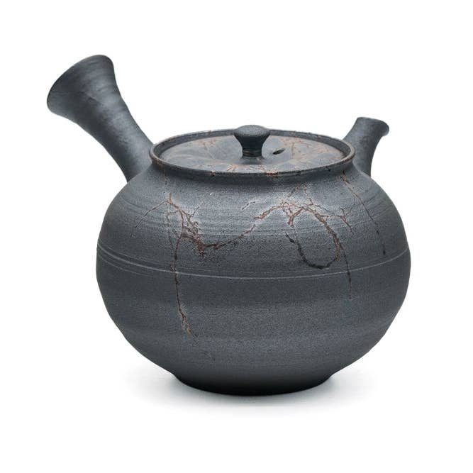 Tezumi - Vente Théière - Kyusu japonais - 藤田徳太 Fujita Tokuta - Théière Mogake Tokoname grise - 300 ml4