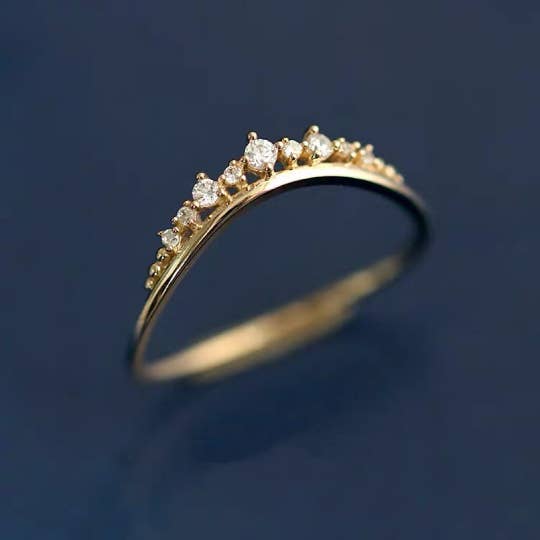 happyzzzsu - Wholesale Multi-Stone Ring - 925 Sterling Silver Crown Ring