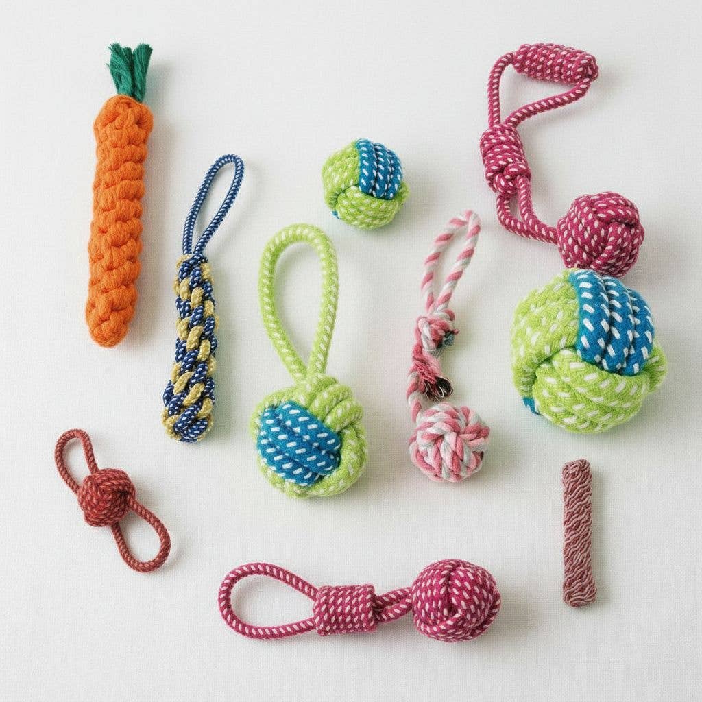 kapeit - Wholesale Pet Toy - Cat/Dog - Durable Cotton Rope Knot Toy for Dogs11