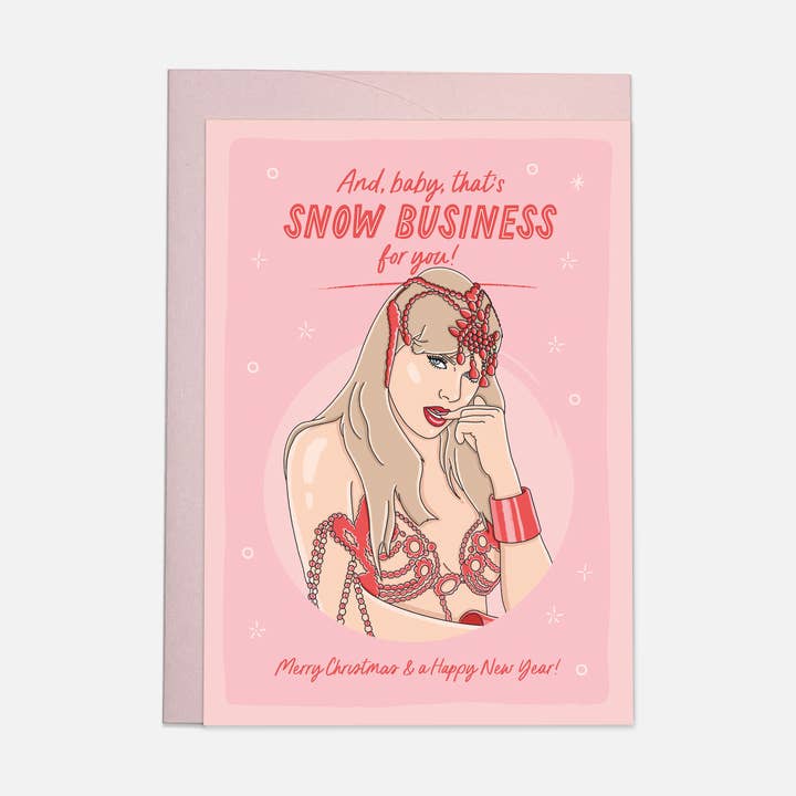 Snow business - trending greeting card for wholesale by Kaart Blanche