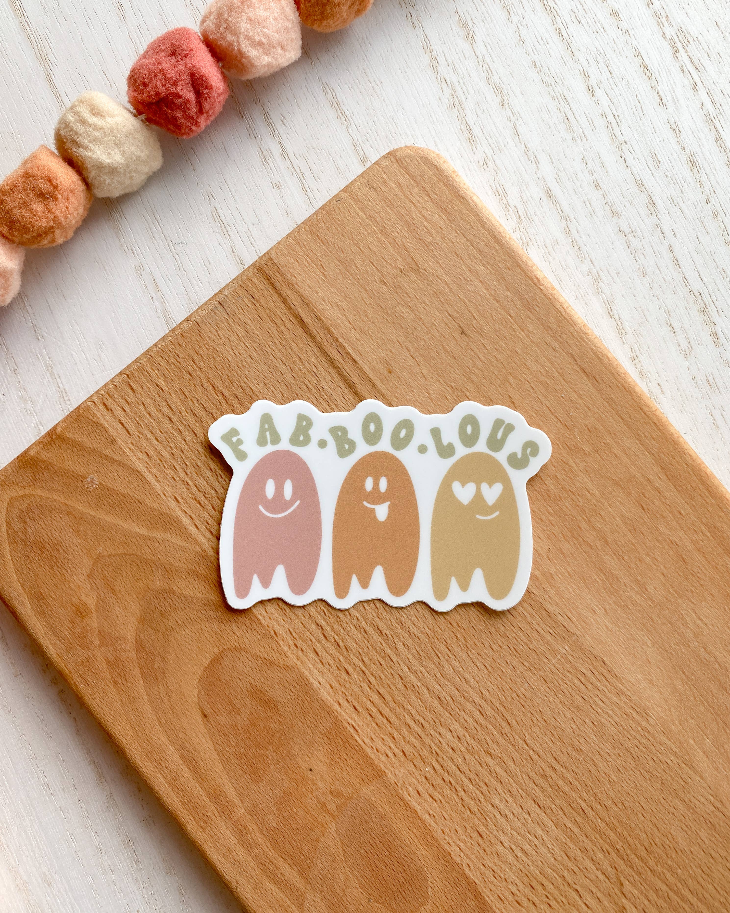 Created By Christine - Wholesale Sticker - Fab-boo-lous Boo Cute Ghost Fall Sticker1