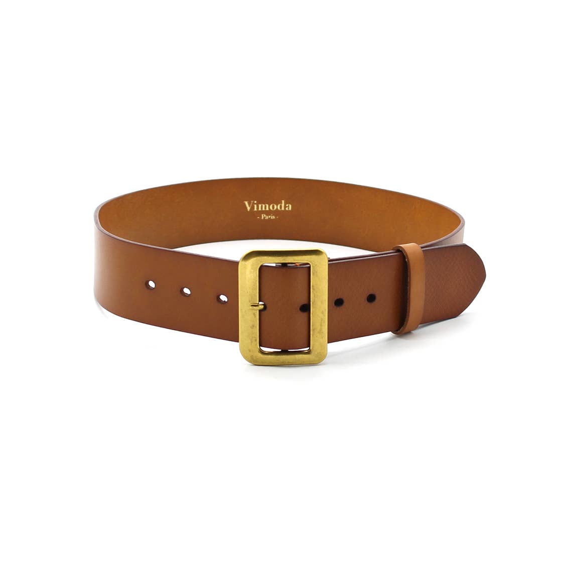 Vimoda – Engroshandel Bælte - Dame – Nicole læderbælte med rektangulært spænde4