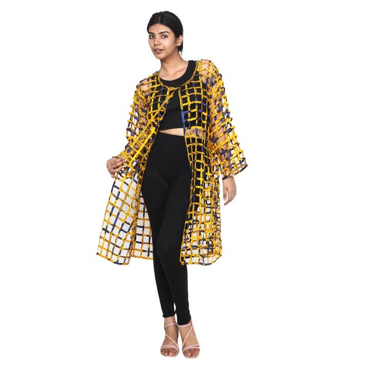 Women's Printed Cage Duster -- FI-ST120 PRINT for wholesale by African Stars