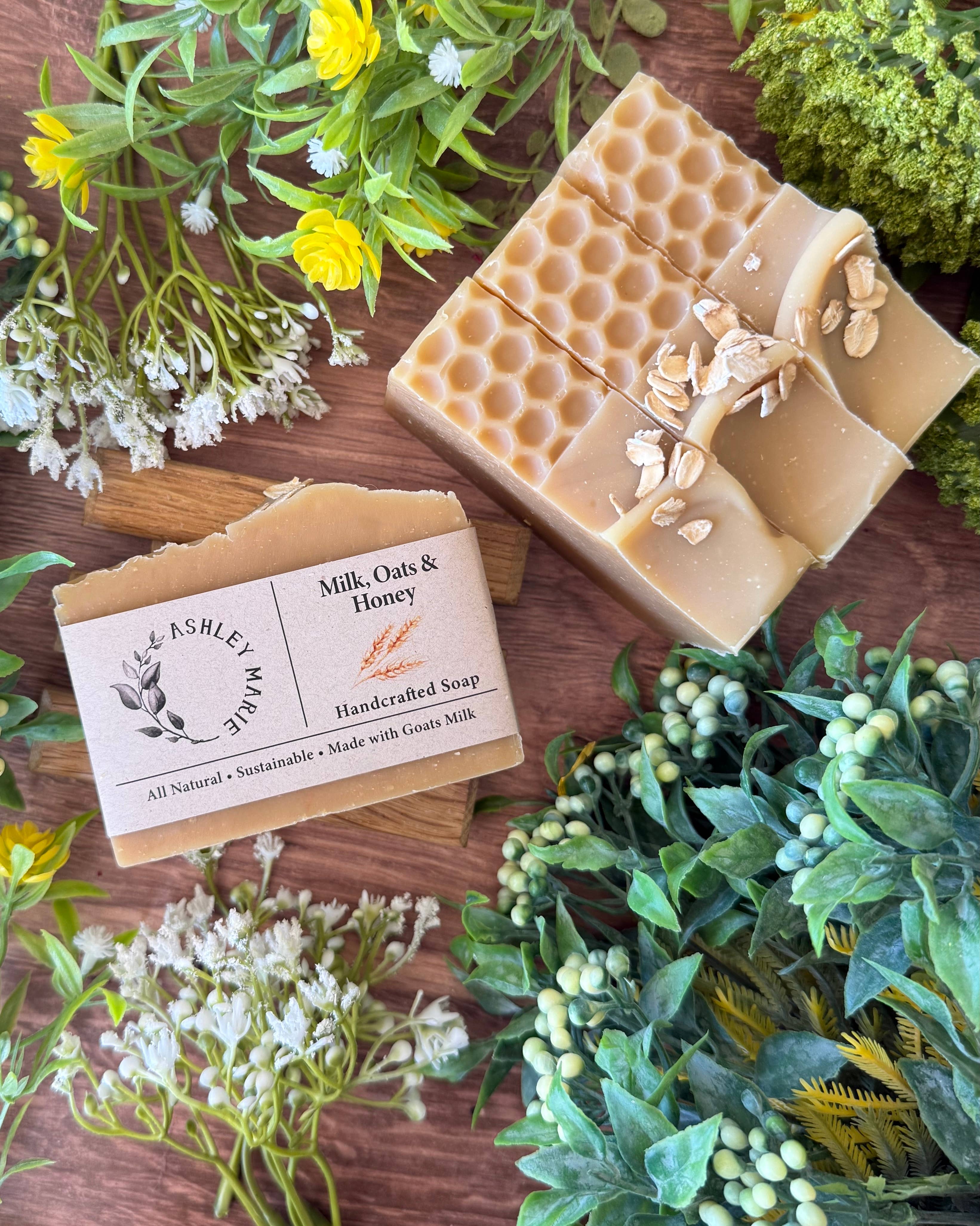 Ashley Marie Soap - Wholesale Bar Soap - Milk, Oats & Honey Bar Soap | Soothing Handmade Artisan2