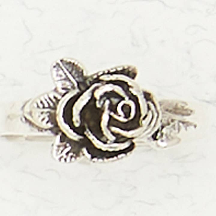Sterling Silver Ring - Rose for wholesale by Nirvana LLC