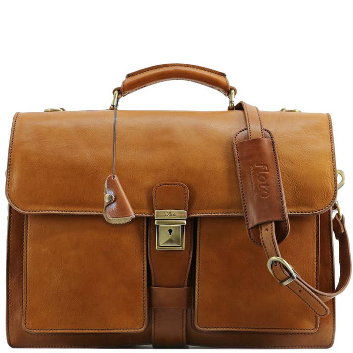 Novella Briefcase for wholesale by Floto Leather Bags