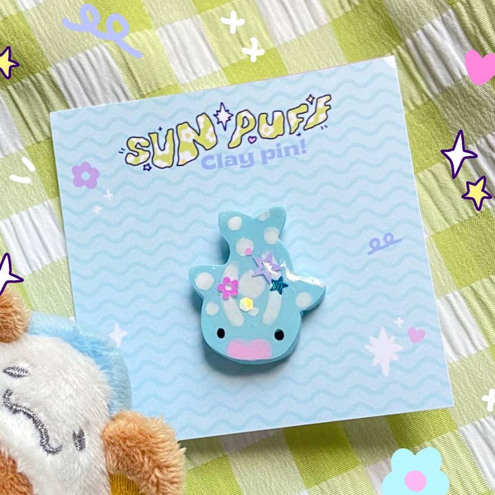 Walhai-Ton-Pin für den Großhandel von Sun Puff Studios