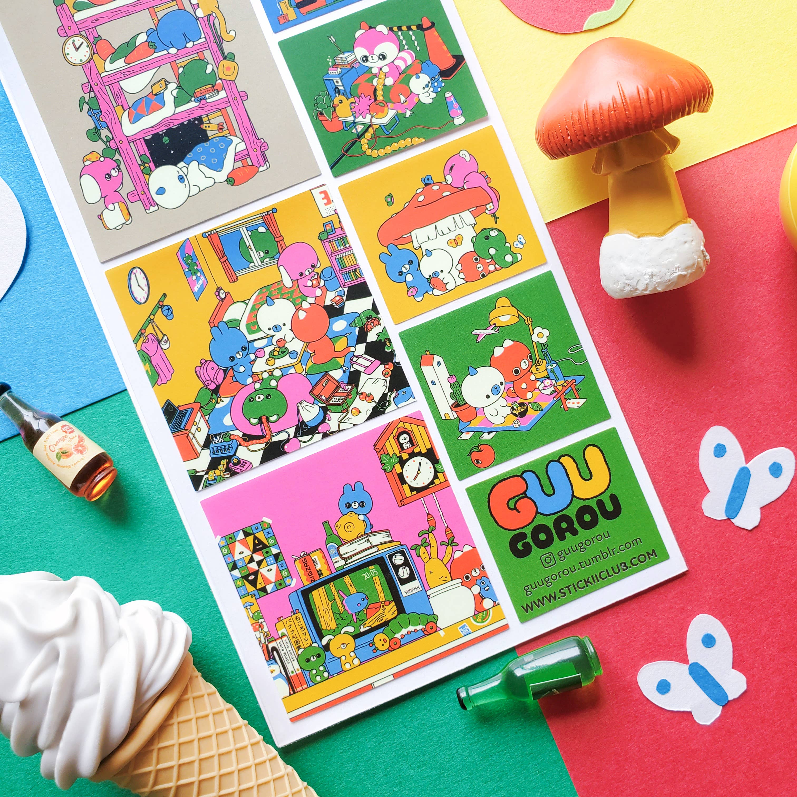 STICKII - Wholesale Sticker - Tiny Friends, Big Adventures Sticker Sheet1