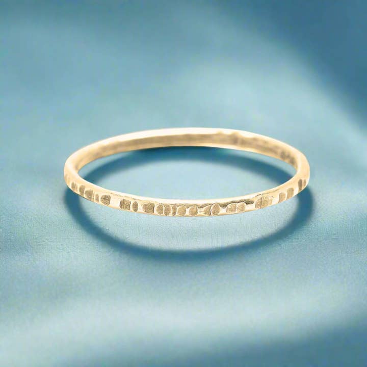 J + I Jewelry – Engroshandel Båndring – Forgyldt foret stabler1