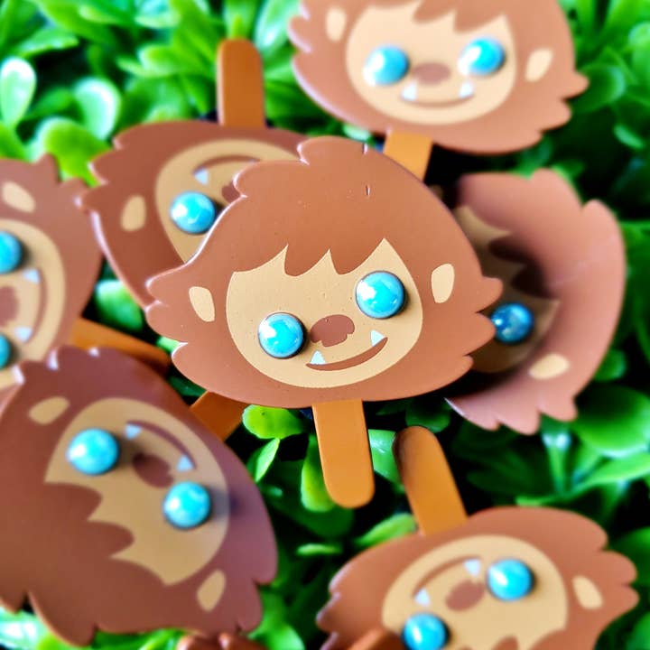 Bigfoot Cryptid Popsicle Enamel Pin for wholesale by Fresh Hot Flavors LLC