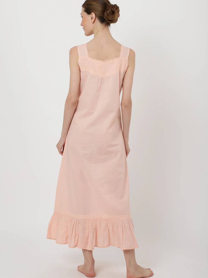 Muqeem & Brothers - Wholesale Nightgown - Women's - Victorian Style Nightgown Long Vintage Nightdress 5 Colors