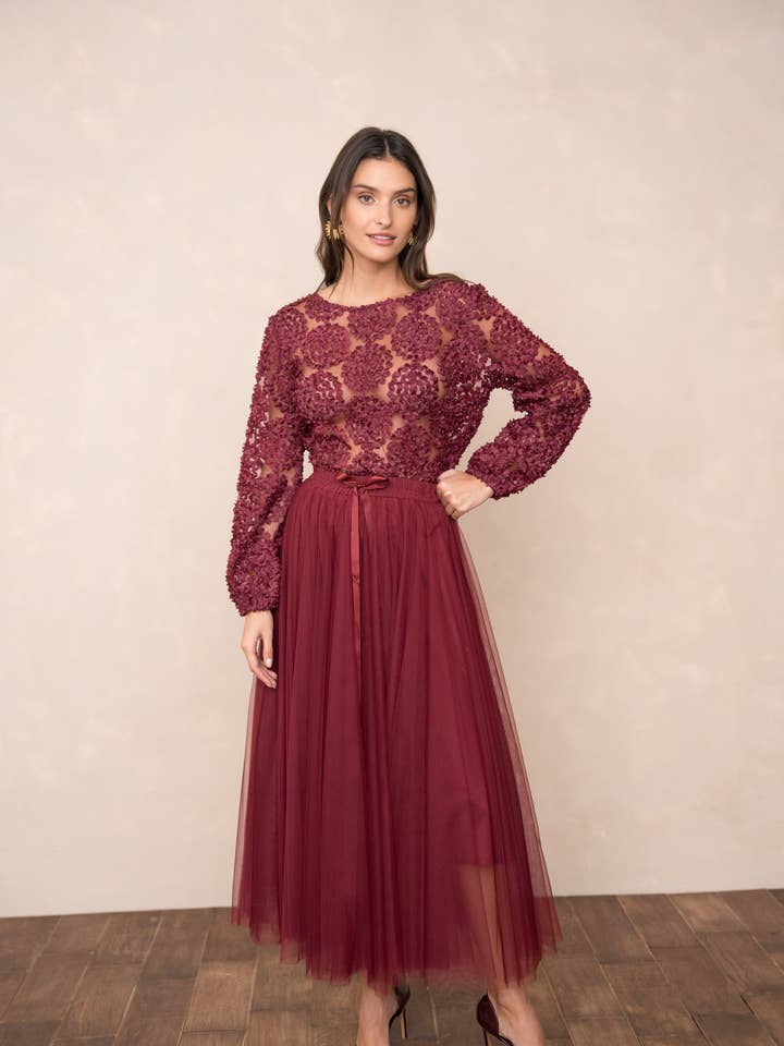 CHOKLATE PARIS - Wholesale Skirt - Women's - Aria long tulle skirt - CK08077