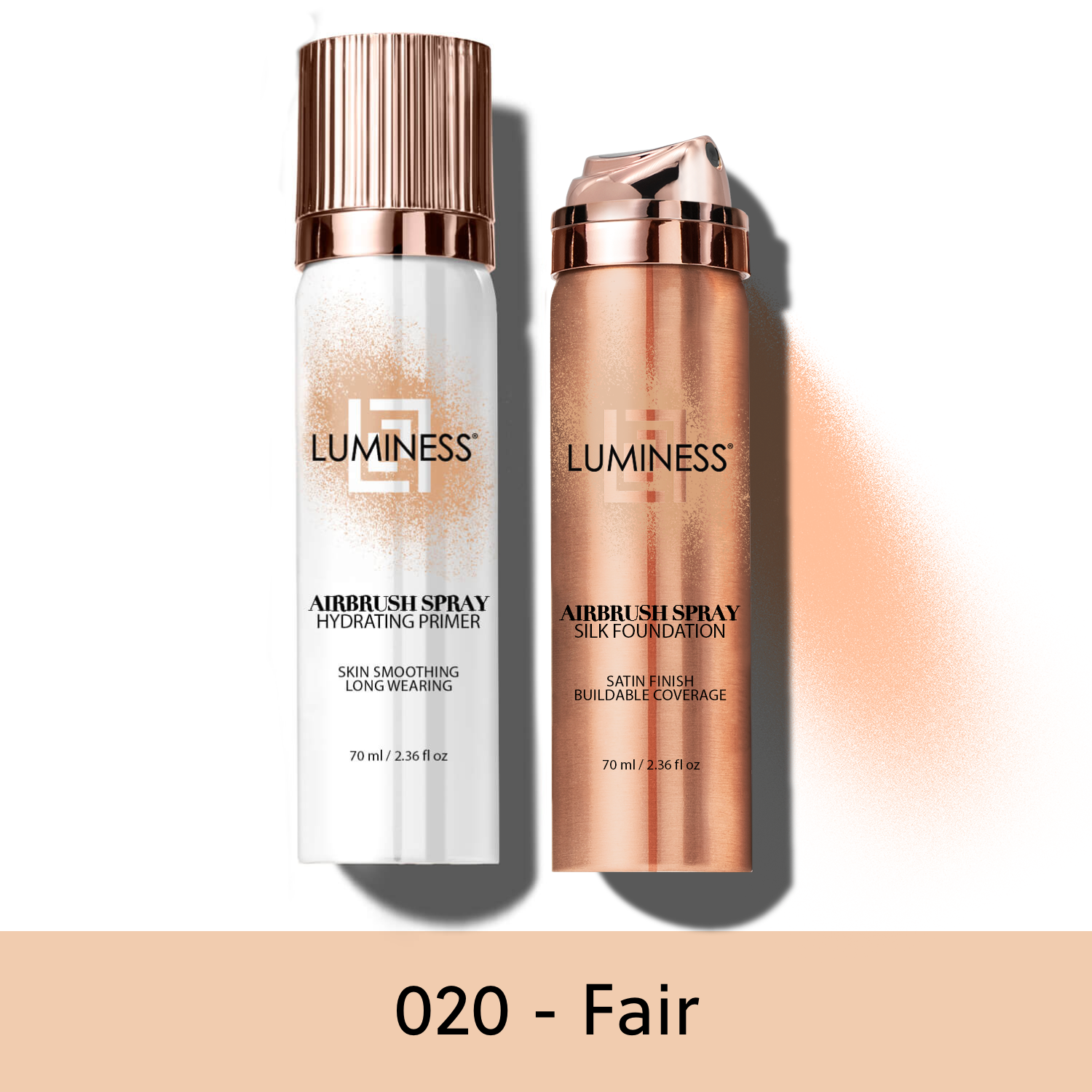 LUMINESS - Wholesale Face Makeup Primer - Airbrush Spray Silk Foundation & Hydrating Primer Kit1