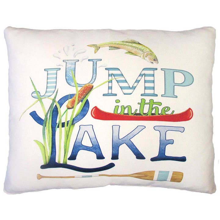 Pillow - Lake (Jump in the Lake) - indoor / outdoor cushion for wholesale by Magnolia Casual