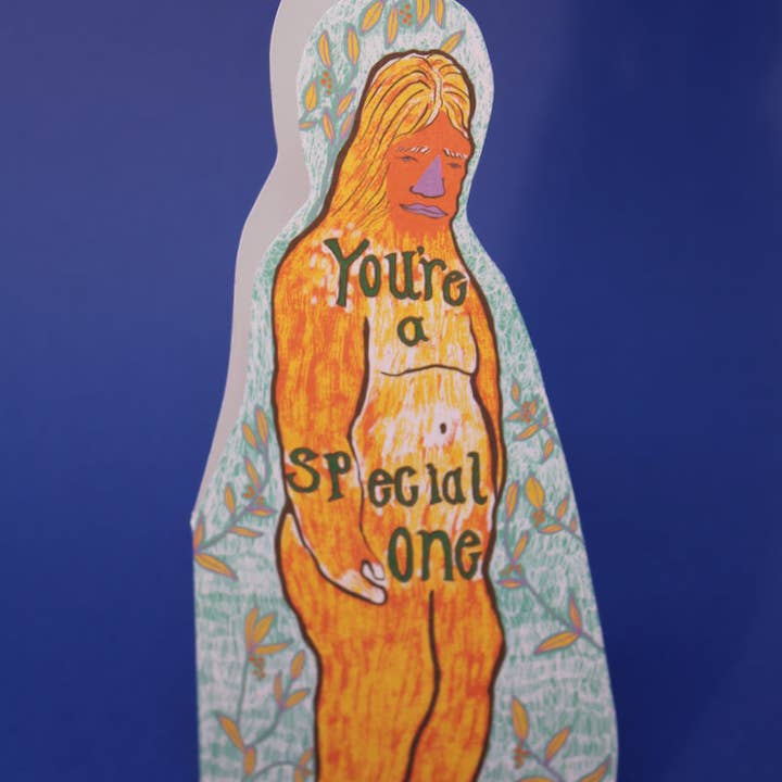 Ark Colour Design – wholesale Everyday greeting card – Yeti Shaped Greetings Card