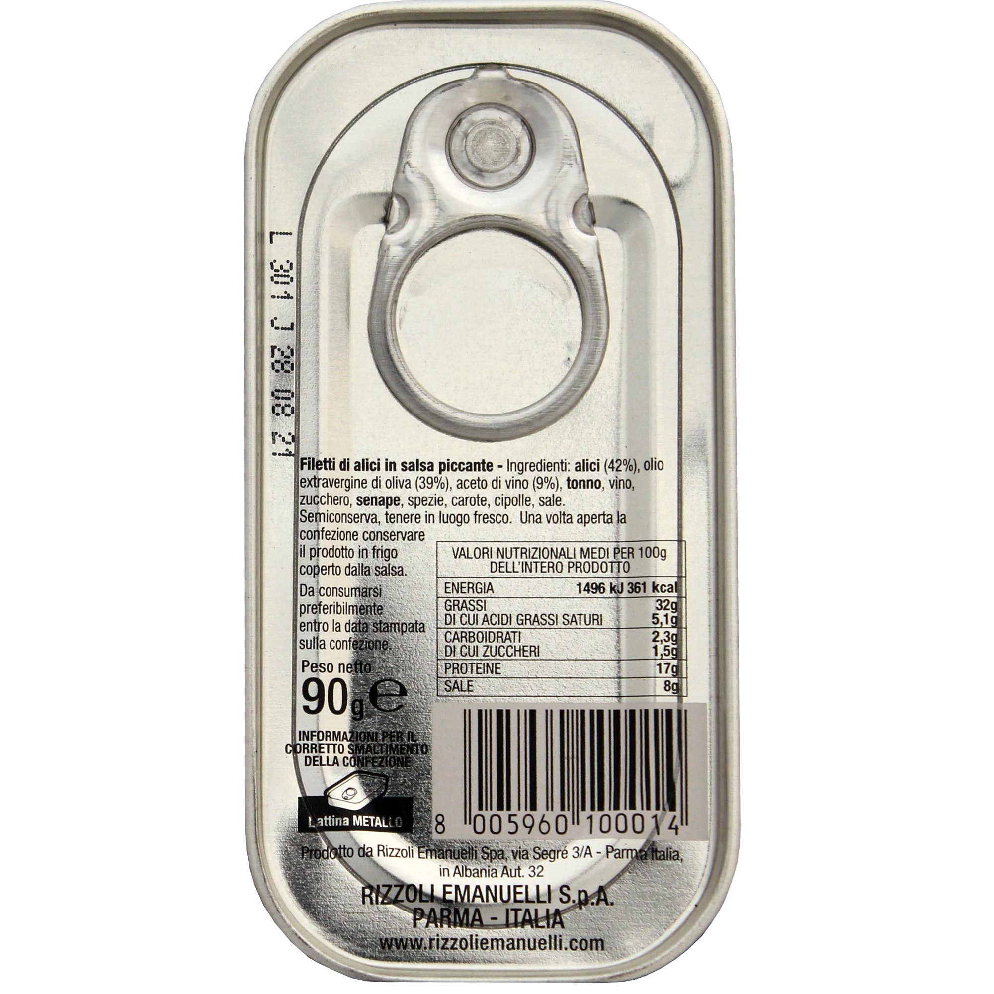 M5 Corporation - Wholesale Tinned Fish - Anchovy Fillets in Spicy Sauce - tin - 3.17oz (90gm)2