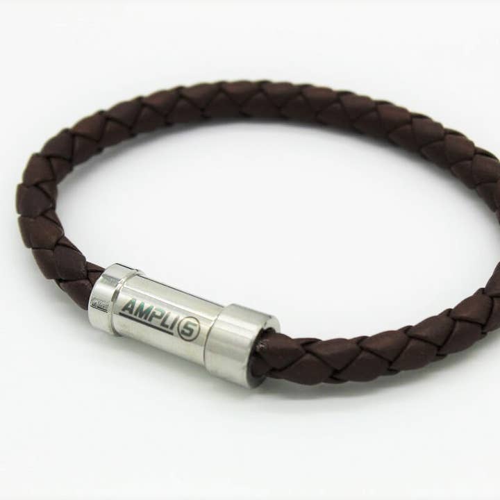 Energy bracelet (medium brown) for wholesale by Ampli5 Europe GmbH
