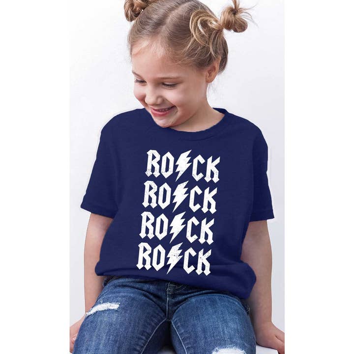 Retro Rock Kids Graphic Tee for wholesale by Kids By Kissed Apparel