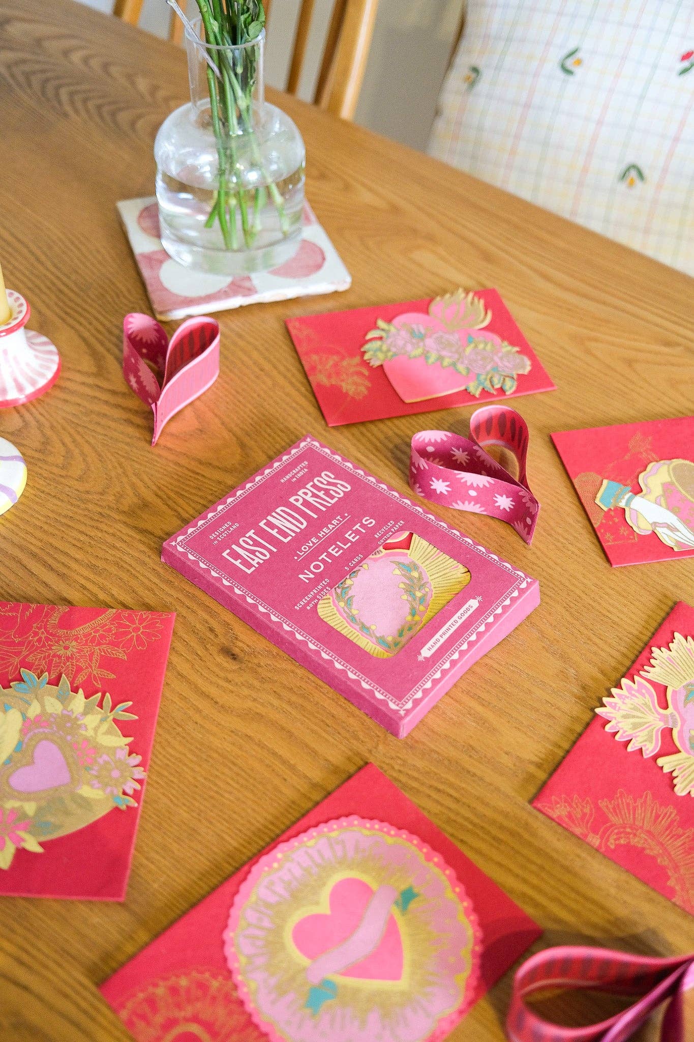East End Press – wholesale Stationery/notecard set – Love Heart Notecards Set5