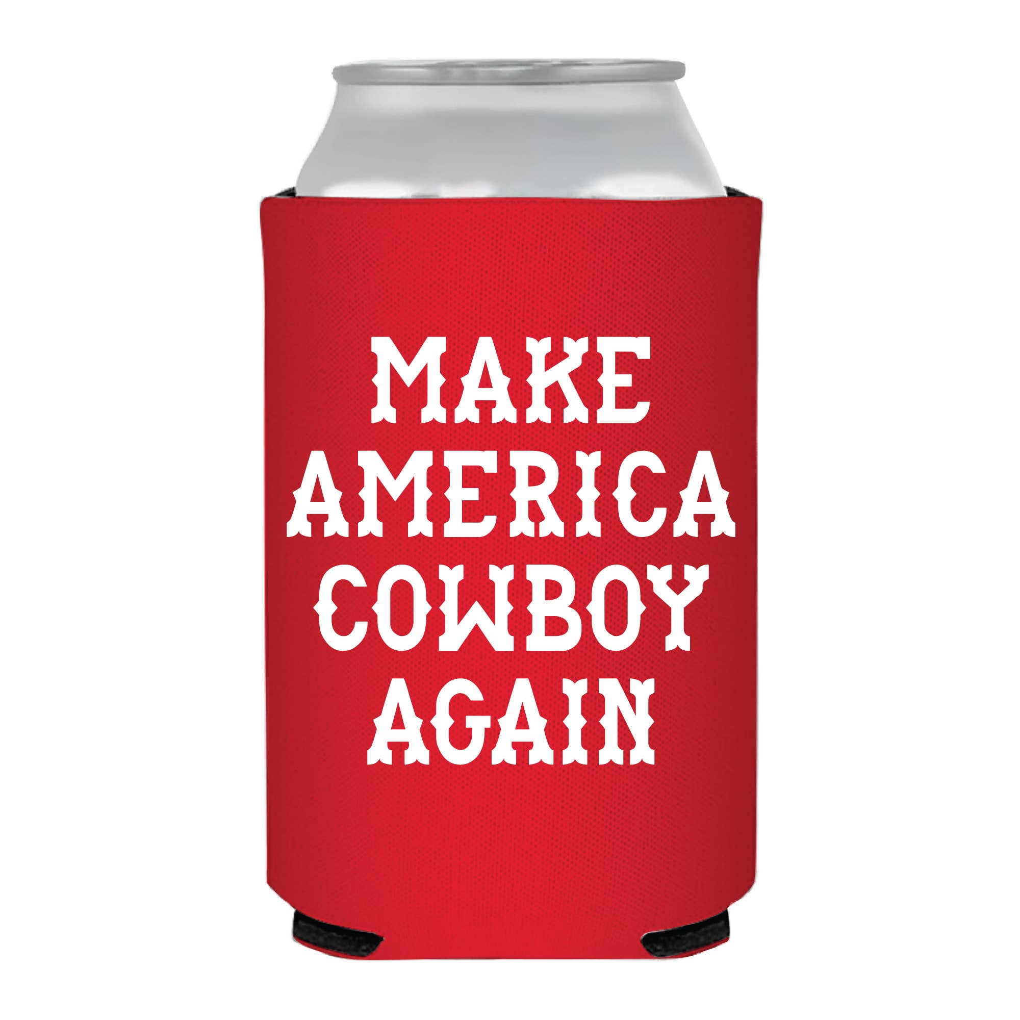 Sip Hip Hooray - Wholesale Drink Huggers & Koozies - Make America Cowboy Again Can Cooler - Patriotic0