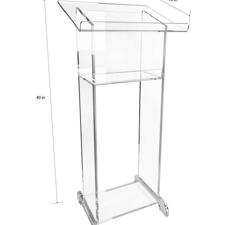 DesignStyles Home – wholesale Outdoor ornament/decor – Stylish Acrylic Shtender Podium for Public Speaker
